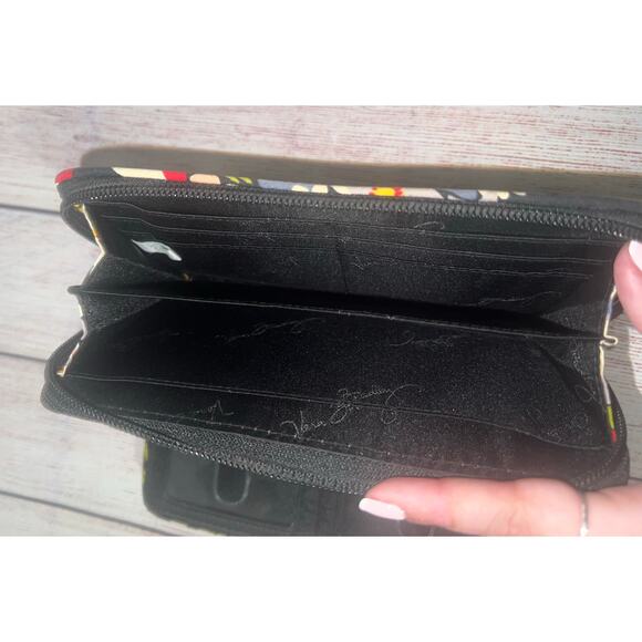 Vera Bradley Poppy Fields 2011  Quilted Floral Turnlock Zip Around Wallet - Picture 5 of 9